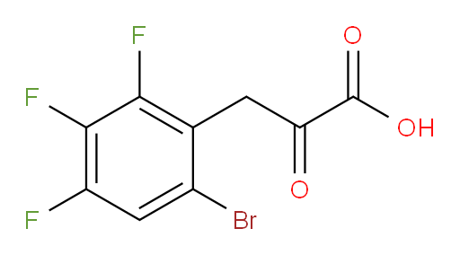 3-(6-bromo-2,3,4-trifluorophenyl)-2-oxopropanoic acid