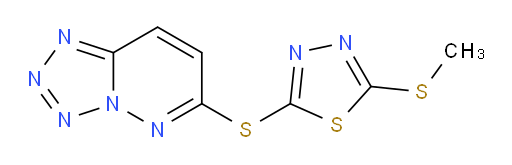 2-(methylthio)-5-(tetrazolo[1,5-b]pyridazin-6-ylthio)-1,3,4-thiadiazole