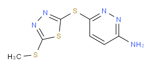 6-((5-(methylthio)-1,3,4-thiadiazol-2-yl)thio)pyridazin-3-amine