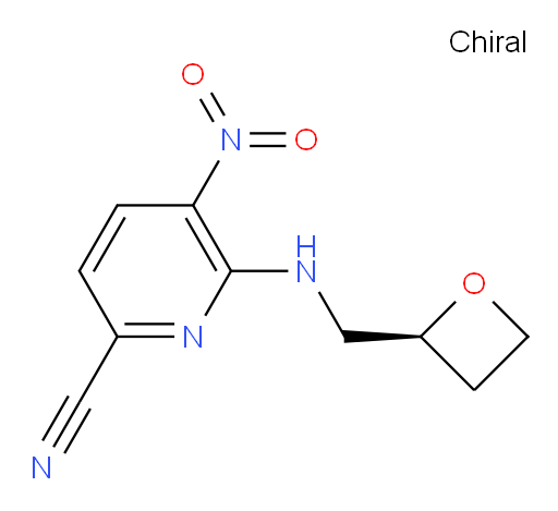 (S)-5-nitro-6-((oxetan-2-ylmethyl)amino)picolinonitrile