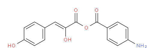 4-aminobenzoic (Z)-2-hydroxy-3-(4-hydroxyphenyl)acrylic anhydride