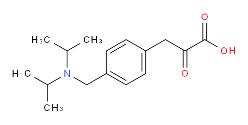 3-(4-((diisopropylamino)methyl)phenyl)-2-oxopropanoic acid