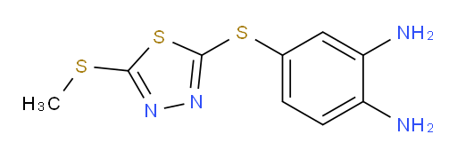 4-((5-(methylthio)-1,3,4-thiadiazol-2-yl)thio)benzene-1,2-diamine