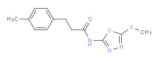 N-(5-(methylthio)-1,3,4-thiadiazol-2-yl)-3-(p-tolyl)propanamide