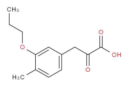 3-(4-methyl-3-propoxyphenyl)-2-oxopropanoic acid