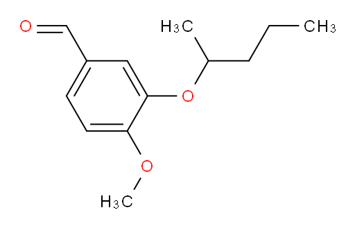 4-methoxy-3-(pentan-2-yloxy)benzaldehyde