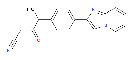 4-(4-(imidazo[1,2-a]pyridin-2-yl)phenyl)-3-oxopentanenitrile