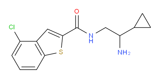 N-(2-amino-2-cyclopropylethyl)-4-chlorobenzo[b]thiophene-2-carboxamide