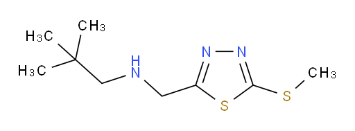 2,2-dimethyl-N-((5-(methylthio)-1,3,4-thiadiazol-2-yl)methyl)propan-1-amine