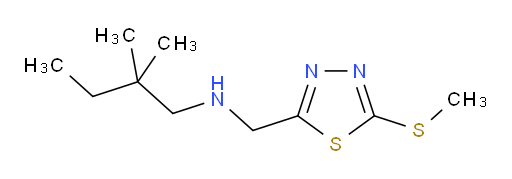 2,2-dimethyl-N-((5-(methylthio)-1,3,4-thiadiazol-2-yl)methyl)butan-1-amine