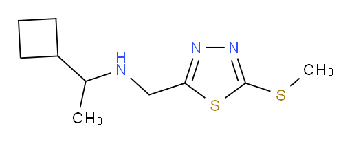 1-cyclobutyl-N-((5-(methylthio)-1,3,4-thiadiazol-2-yl)methyl)ethanamine