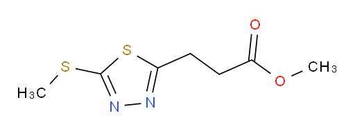 methyl 3-(5-(methylthio)-1,3,4-thiadiazol-2-yl)propanoate