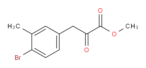 methyl 3-(4-bromo-3-methylphenyl)-2-oxopropanoate