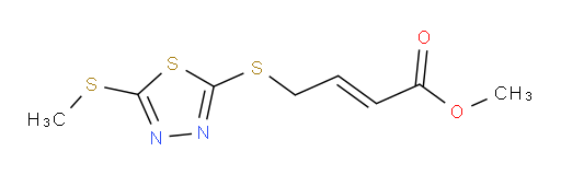 (E)-methyl 4-((5-(methylthio)-1,3,4-thiadiazol-2-yl)thio)but-2-enoate