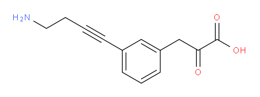 3-(3-(4-aminobut-1-yn-1-yl)phenyl)-2-oxopropanoic acid