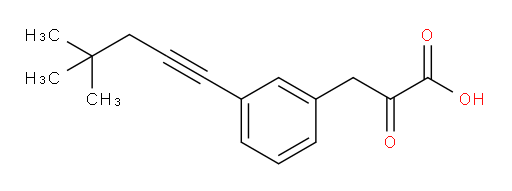 3-(3-(4,4-dimethylpent-1-yn-1-yl)phenyl)-2-oxopropanoic acid