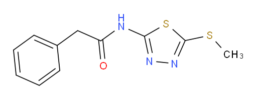 N-(5-(methylthio)-1,3,4-thiadiazol-2-yl)-2-phenylacetamide