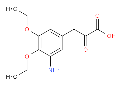 3-(3-amino-4,5-diethoxyphenyl)-2-oxopropanoic acid