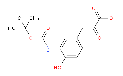 3-(3-((tert-butoxycarbonyl)amino)-4-hydroxyphenyl)-2-oxopropanoic acid