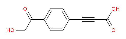 3-(4-(2-hydroxyacetyl)phenyl)propiolic acid