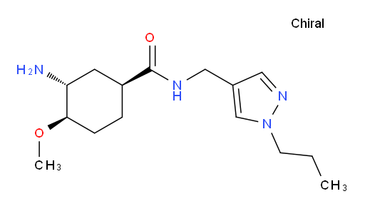 (1S,3R,4R)-3-amino-4-methoxy-N-((1-propyl-1H-pyrazol-4-yl)methyl)cyclohexanecarboxamide