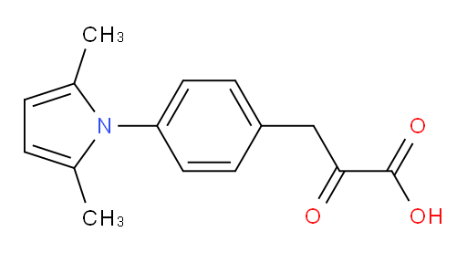 3-(4-(2,5-dimethyl-1H-pyrrol-1-yl)phenyl)-2-oxopropanoic acid