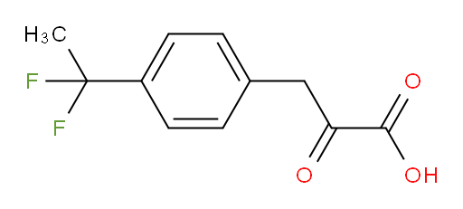 3-(4-(1,1-difluoroethyl)phenyl)-2-oxopropanoic acid