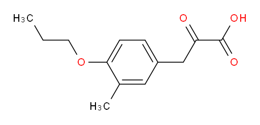 3-(3-methyl-4-propoxyphenyl)-2-oxopropanoic acid