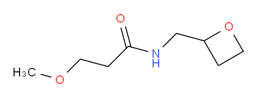 3-methoxy-N-(oxetan-2-ylmethyl)propanamide