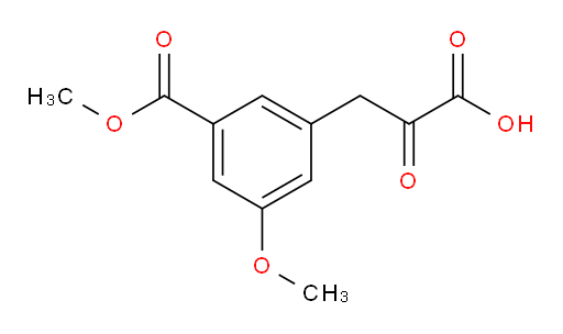 3-(3-methoxy-5-(methoxycarbonyl)phenyl)-2-oxopropanoic acid
