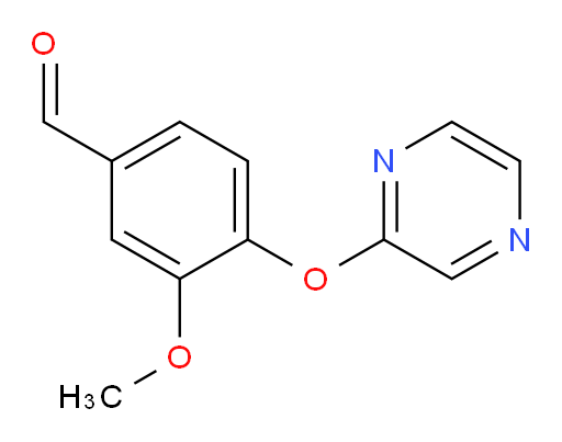 3-methoxy-4-(pyrazin-2-yloxy)benzaldehyde