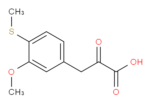 3-(3-methoxy-4-(methylthio)phenyl)-2-oxopropanoic acid
