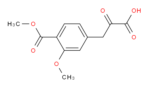 3-(3-methoxy-4-(methoxycarbonyl)phenyl)-2-oxopropanoic acid