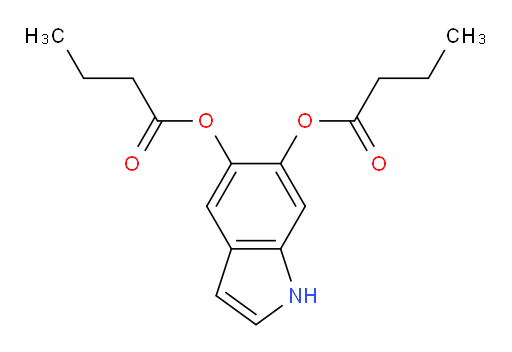 1H-indole-5,6-diyl dibutyrate