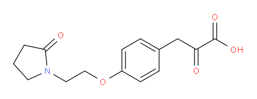 2-oxo-3-(4-(2-(2-oxopyrrolidin-1-yl)ethoxy)phenyl)propanoic acid