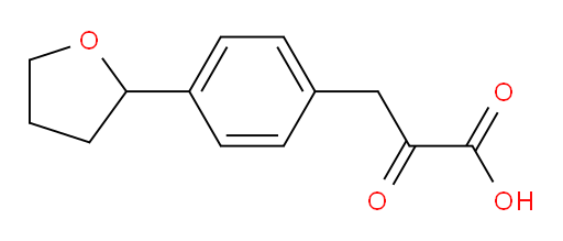 2-oxo-3-(4-(tetrahydrofuran-2-yl)phenyl)propanoic acid