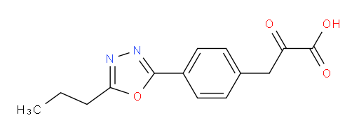 2-oxo-3-(4-(5-propyl-1,3,4-oxadiazol-2-yl)phenyl)propanoic acid