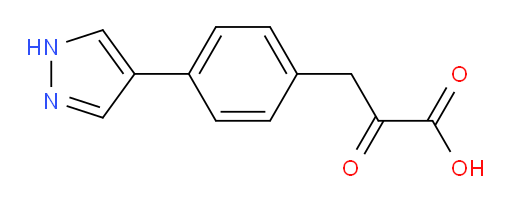3-(4-(1H-pyrazol-4-yl)phenyl)-2-oxopropanoic acid