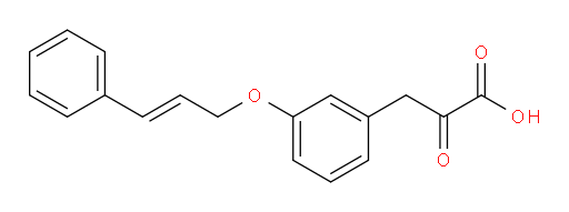 (E)-3-(3-(cinnamyloxy)phenyl)-2-oxopropanoic acid