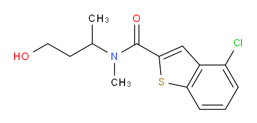 4-chloro-N-(4-hydroxybutan-2-yl)-N-methylbenzo[b]thiophene-2-carboxamide