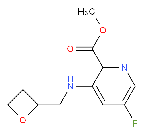 methyl 5-fluoro-3-((oxetan-2-ylmethyl)amino)picolinate