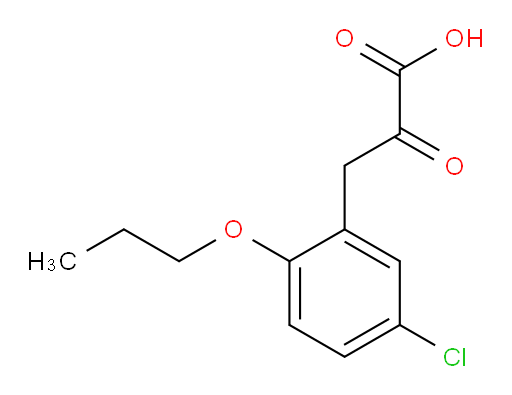 3-(5-chloro-2-propoxyphenyl)-2-oxopropanoic acid