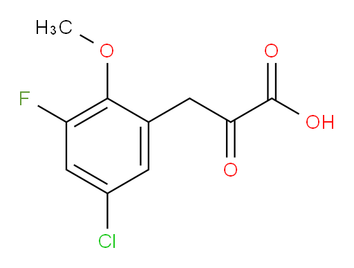 3-(5-chloro-3-fluoro-2-methoxyphenyl)-2-oxopropanoic acid