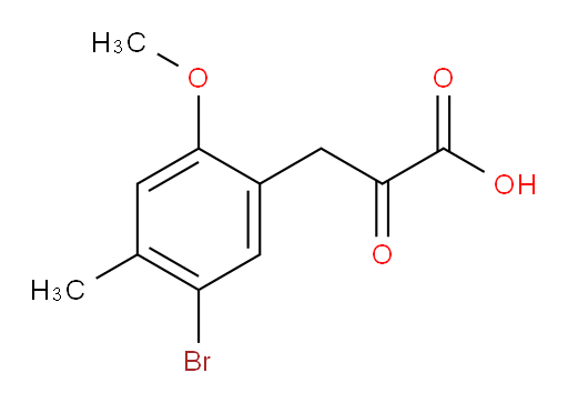 3-(5-bromo-2-methoxy-4-methylphenyl)-2-oxopropanoic acid