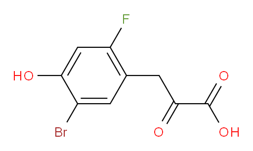 3-(5-bromo-2-fluoro-4-hydroxyphenyl)-2-oxopropanoic acid