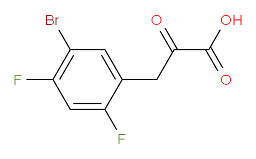 3-(5-bromo-2,4-difluorophenyl)-2-oxopropanoic acid