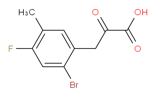3-(2-bromo-4-fluoro-5-methylphenyl)-2-oxopropanoic acid