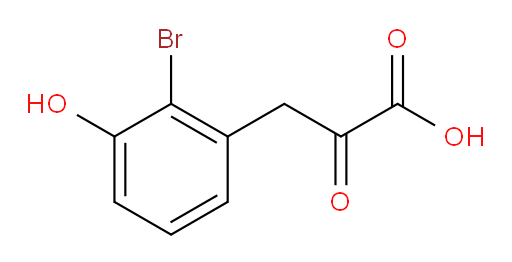 3-(2-bromo-3-hydroxyphenyl)-2-oxopropanoic acid