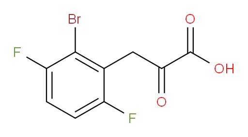 3-(2-bromo-3,6-difluorophenyl)-2-oxopropanoic acid