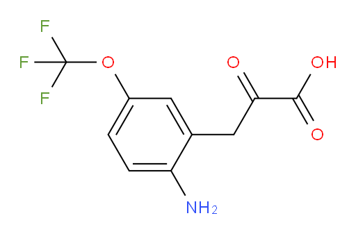 3-(2-amino-5-(trifluoromethoxy)phenyl)-2-oxopropanoic acid